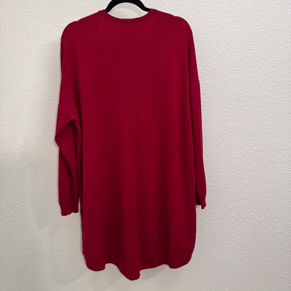 Acqua & Limone Italian Pullover Sweater in Ruby Red - Picture 7 of 9
